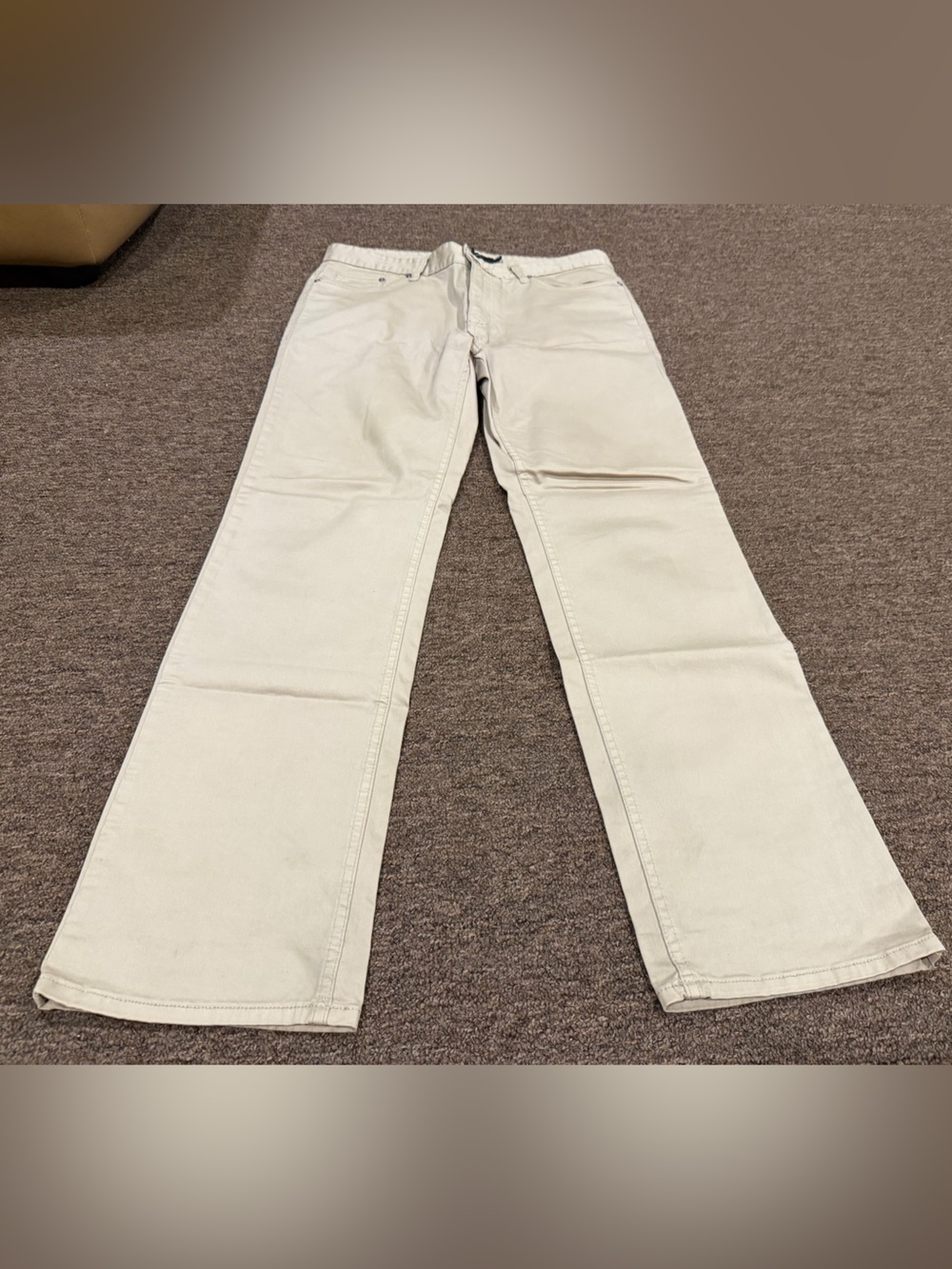 Calvin Klein Jeans 32x32 Straight Mens Jeans Light Beige khaki EUC!